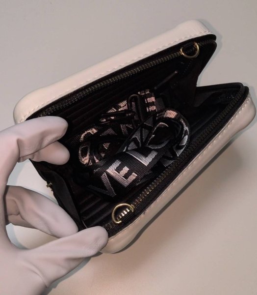 画像2: スーツケースデザインポーチ ホワイト 63 (2)