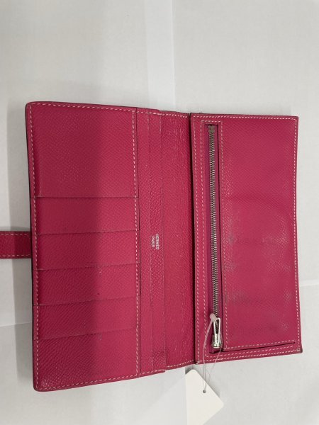 画像2: HERMES ベアンスフレ ヴォーエプソン シルバー金具 財布 41 (2)